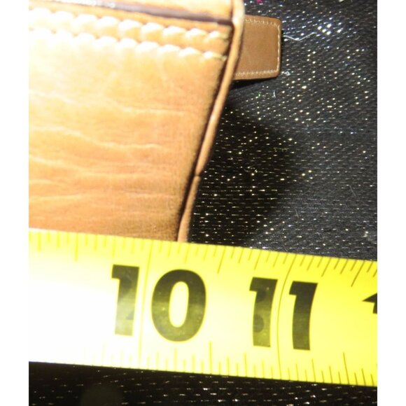 Coach 2005 Tan Leather Mini Baguette Hobo Satchel Bag 8A64 - Picture 14 of 15